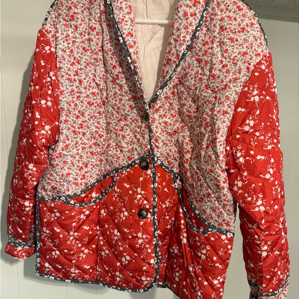 Red Floral Jacket